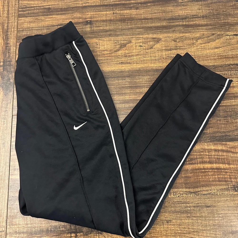 Nike Women's Black Joggers with White Trim